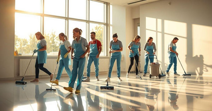 Empresa de limpeza e conservação eficiente