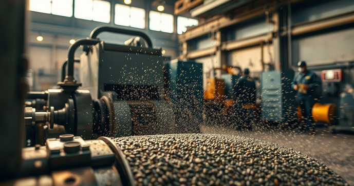 Jateamento abrasivo com granalha de aço: eficiência e aplicações na indústria