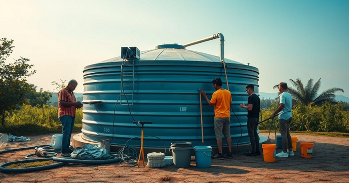 Como Fazer Limpeza de Tanque de Água